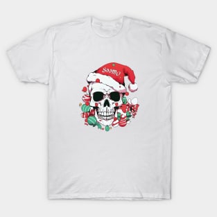 Christmas Celebration with a Skull Twist T-Shirt